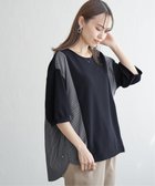 【イッカ/ikka】の異素材切り替えサイドリボンプルオーバー 人気、トレンドファッション・服の通販 founy(ファニー) ファッション Fashion レディースファッション WOMEN トップス・カットソー Tops/Tshirt プルオーバー Pullover シンプル Simple リボン Ribbon thumbnail ネイビーブルー|ID: prp329100004552333 ipo3291000000032174060