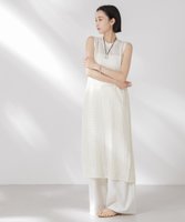 【ナノ ユニバース/nano universe】の前後2wayダイヤ透かし柄ノースリーブニットワンピース 人気、トレンドファッション・服の通販 founy(ファニー) ファッション Fashion レディースファッション Fashion for Women ワンピース Dresses ニットワンピース Knit Dresses インナー Innerwear ウォッシャブル Machine Washable キャミソール Camisole, Spaghetti Strap Top クラシカル Classical, Vintage-Inspired スリット Slit, Slit Detail センター Center, Center Line 透かし Cut-Out, Lacework フロント Front, Front Design リラックス Relax, Relaxed Fit おすすめ Recommended / Our Picks 2025年 2025 2025春夏・S/S Spring/Summer 2025 SS25 |ID:prp329100004552340