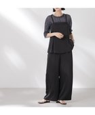 【ナノ ユニバース/nano universe】のペムラムディティールサテンキャミソールオールインワン 人気、トレンドファッション・服の通販 founy(ファニー) ファッション Fashion レディースファッション Fashion for Women トップス・カットソー Cut & Sew Tops キャミソール&ノースリーブ Camisoles & Sleeveless Tops ワンピース Dresses オールインワン・ワンピース Dresses and Jumpsuits インナー Innerwear キャミソール Camisole, Spaghetti Strap Top サテン Satin, Glossy Fabric シャーリング Shirring, Ruched ジャケット Jacket, Outerwear タンク Tank Top, Sleeveless Top ペプラム Peplum, Flared Hem ポケット Pocket, Pocket Detail 夏 Summer エレガント 上品 Elegant 2025年 2025 2025春夏・S/S Spring/Summer 2025 SS25 thumbnail ブラック|ID: prp329100004552343 ipo3291000000033118181