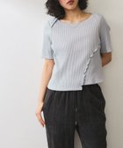【アダム エ ロペ/ADAM ET ROPE'】の【WEB限定】アシンメトリーカッティングTシャツ ブルー系(45)|ID: prp329100004552353 ipo3291000000032700004