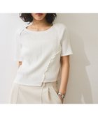 【アダム エ ロペ/ADAM ET ROPE'】の【WEB限定】アシンメトリーカッティングTシャツ ホワイト(10)|ID: prp329100004552353 ipo3291000000032700007