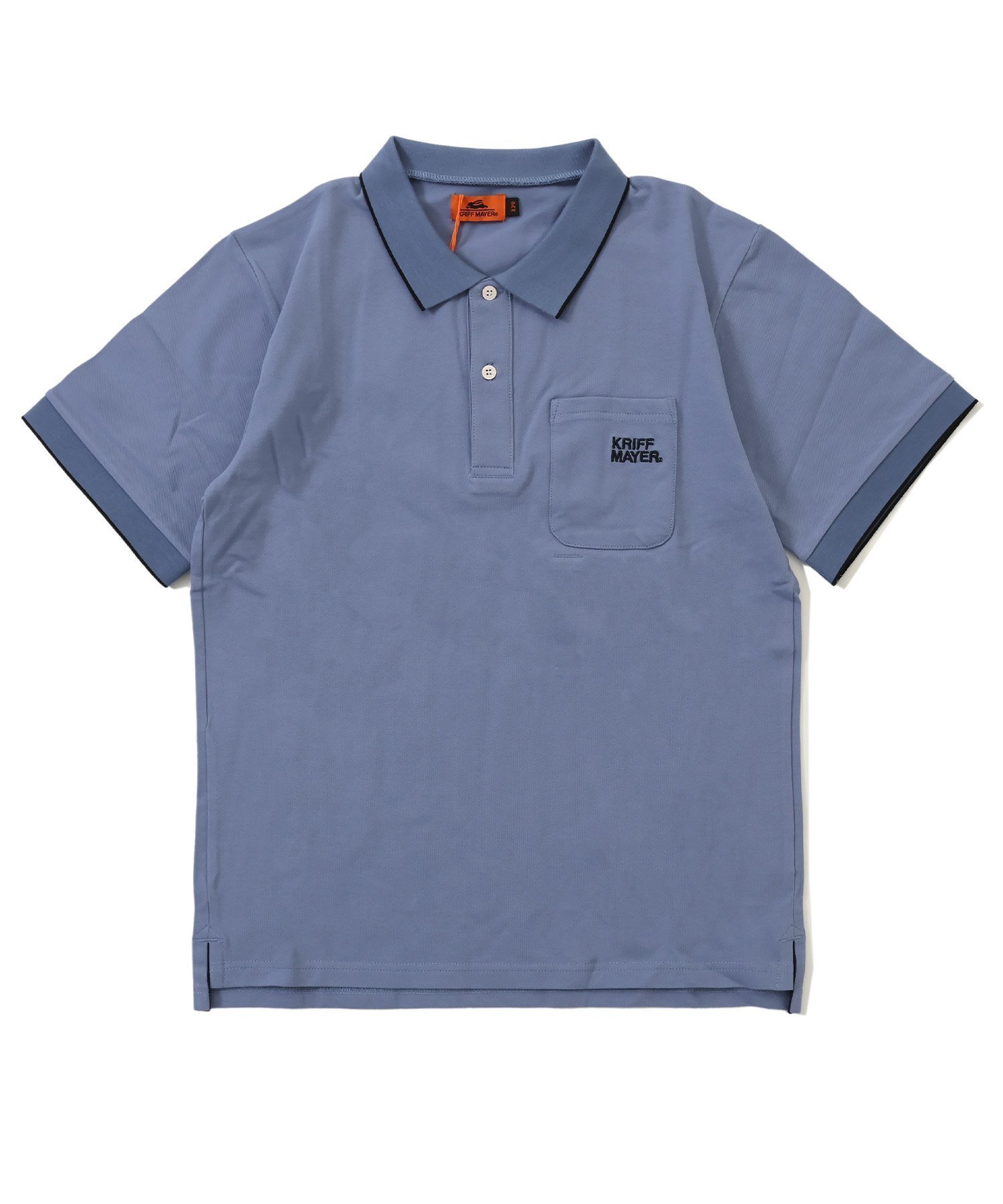 【クリフメイヤー キッズ/KRIFF MAYER / KIDS】のリブラインナノカノコポロ インテリア・キッズ・メンズ・レディースファッション・服の通販 founy(ファニー) 　ファッション　Fashion　キッズファッション　Fashion for Kids　シンプル　Simple, Minimal　スタンダード　Standard, Basic　BLUE|ID: prp329100004552377 ipo3291000000032729633