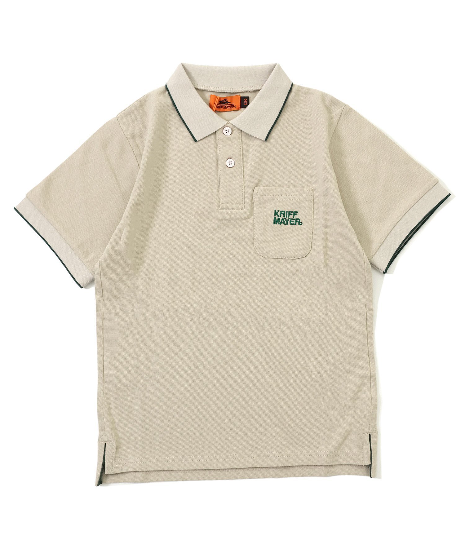 【クリフメイヤー キッズ/KRIFF MAYER / KIDS】のリブラインナノカノコポロ インテリア・キッズ・メンズ・レディースファッション・服の通販 founy(ファニー) 　ファッション　Fashion　キッズファッション　Fashion for Kids　シンプル　Simple, Minimal　スタンダード　Standard, Basic　GREIGE|ID: prp329100004552377 ipo3291000000032729637