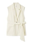 【フレイ アイディー/FRAY I.D】のボックスプリーツジレ/ウォッシャブル・防シワ・接触冷感・吸水速乾 人気、トレンドファッション・服の通販 founy(ファニー) ファッション Fashion レディースファッション Ladies' Fashion Online アウター Coat Outerwear トップス・カットソー Tops/Tshirt ベスト/ジレ Gilets/Vests エレガント 上品 Elegant 吸水 Water Absorption スタイリッシュ Stylish セットアップ Set Up トレンチ Trench ノースリーブ No Sleeve ボックス Box リネン Linen おすすめ Recommend 夏 Summer thumbnail WHT[001]|ID: prp329100004552404 ipo3291000000032627683