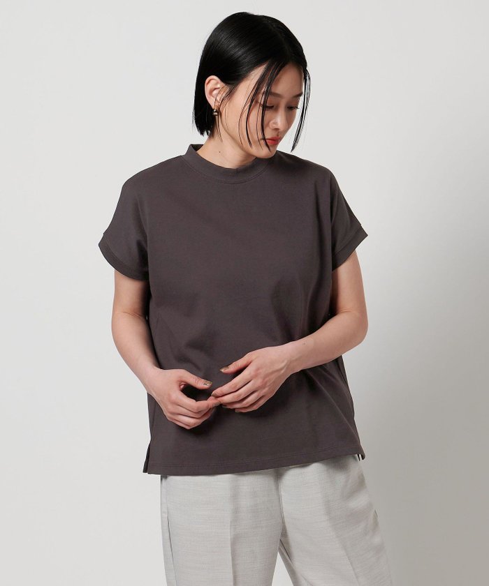 【ユナイテッドアローズ/UNITED ARROWS】のハイネック フレンチスリーブ Tシャツ A DAY IN THE LIFE インテリア・キッズ・メンズ・レディースファッション・服の通販 founy(ファニー) https://founy.com/ ファッション Fashion レディースファッション Fashion for Women トップス・カットソー Cut & Sew Tops シャツ・ブラウス・オフィスカジュアル Elegant Blouses & Button-Ups ロングTシャツ・Tシャツ Longline T-Shirts & Tees シンプル Simple, Minimal スリーブ Sleeve, Long Sleeve / Short Sleeve トレンド Trend, Trending Now 定番 Standard, Basic Item ハイネック High Neck, Mock Neck バランス Balance, Style Balance フレンチ French, French Style ボーダー Border, Stripe おすすめ Recommended / Our Picks 夏 Summer |ID: prp329100004552413 ipo3291000000033570735