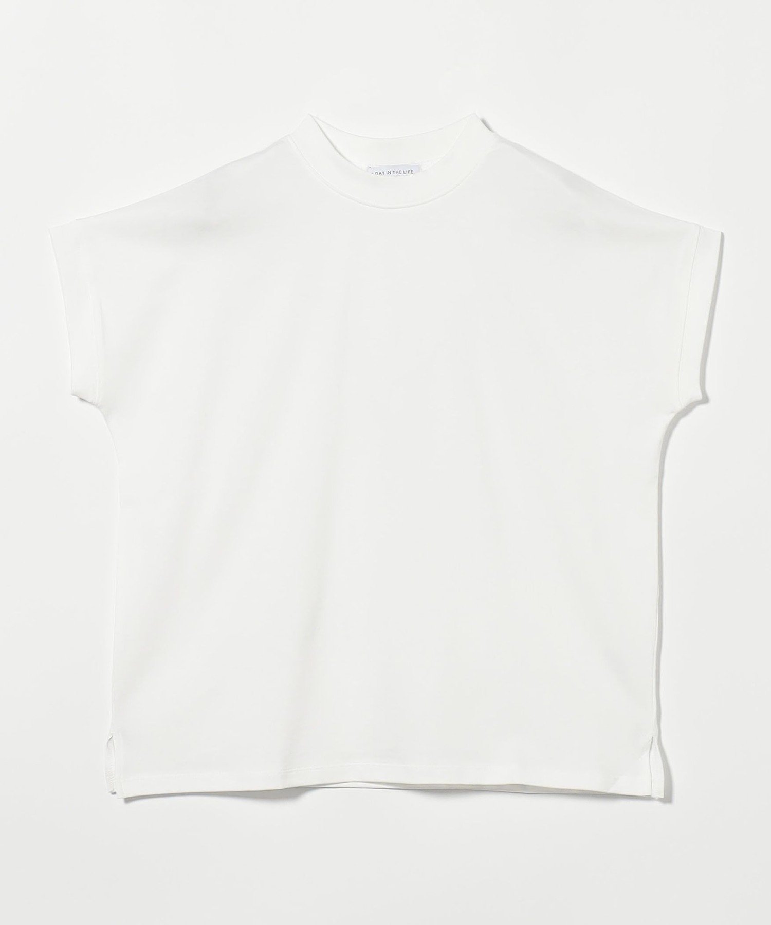 【ユナイテッドアローズ/UNITED ARROWS】のハイネック フレンチスリーブ Tシャツ A DAY IN THE LIFE インテリア・キッズ・メンズ・レディースファッション・服の通販 founy(ファニー) 　ファッション　Fashion　レディースファッション　Fashion for Women　トップス・カットソー　Cut & Sew Tops　シャツ・ブラウス・オフィスカジュアル　Elegant Blouses & Button-Ups　ロングTシャツ・Tシャツ　Longline T-Shirts & Tees　シンプル　Simple, Minimal　スリーブ　Sleeve, Long Sleeve / Short Sleeve　トレンド　Trend, Trending Now　定番　Standard, Basic Item　ハイネック　High Neck, Mock Neck　バランス　Balance, Style Balance　フレンチ　French, French Style　ボーダー　Border, Stripe　おすすめ　Recommended / Our Picks　夏　Summer　OFF WHITE|ID: prp329100004552413 ipo3291000000033570740