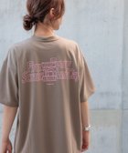【ベイフロー/BAYFLOW】の【HEREIAM】速乾 ユニセックス/ScratchOD TEE ベージュ×ピンク55|ID: prp329100004552422 ipo3291000000032670539