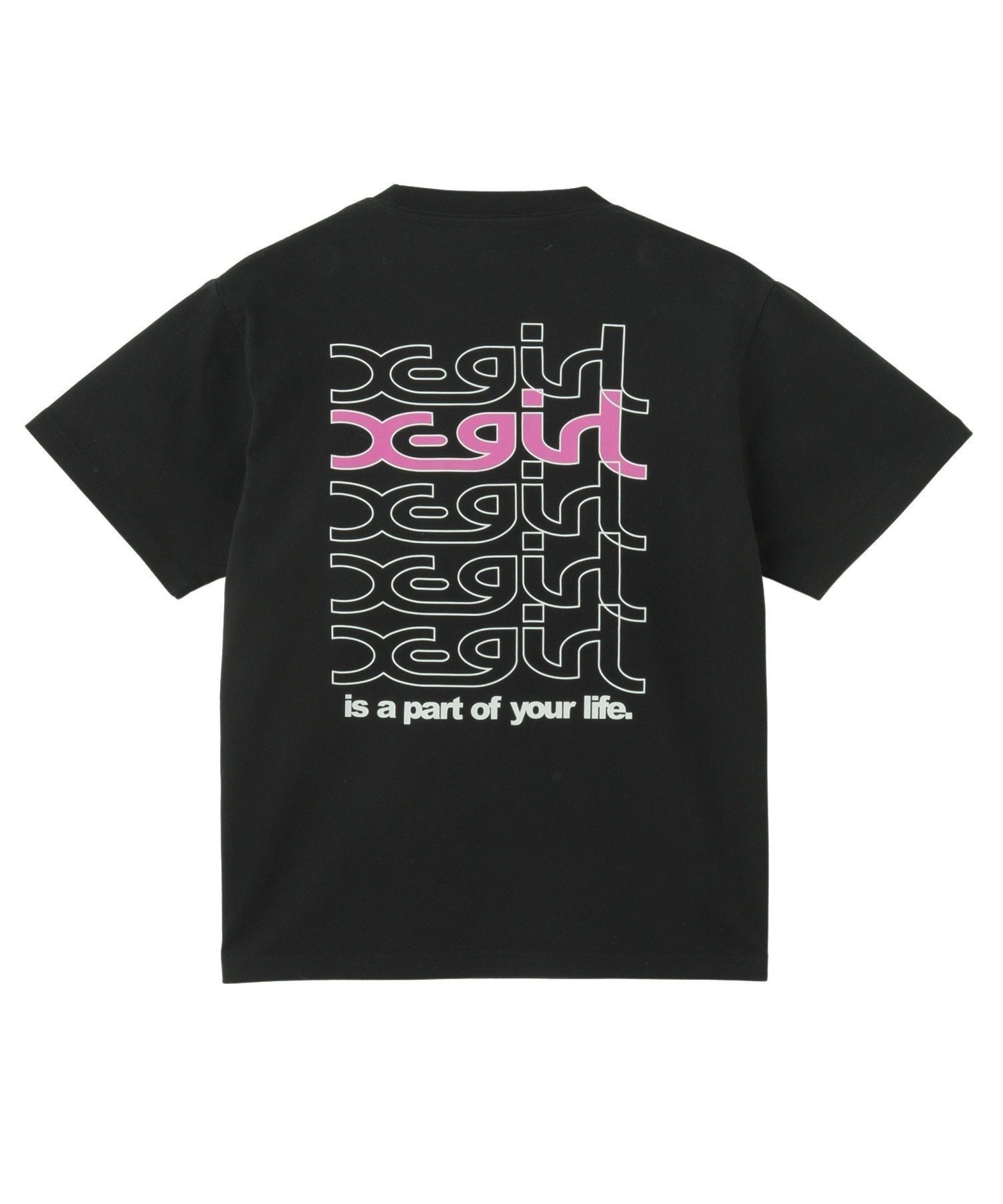 【エックスガール/X-girl】のREPEAT MILLS LOGO S/S TEE X-girl インテリア・キッズ・メンズ・レディースファッション・服の通販 founy(ファニー) 　ファッション　Fashion　レディースファッション　WOMEN　グラフィック　Graphic　デニム　Denim　プリント　Print　ベーシック　Basic　人気　Popularity　半袖　Short Sleeve　夏　Summer　定番　Standard　S/S・春夏　Ss・Spring/Summer　BLACK|ID: prp329100004552424 ipo3291000000032344801