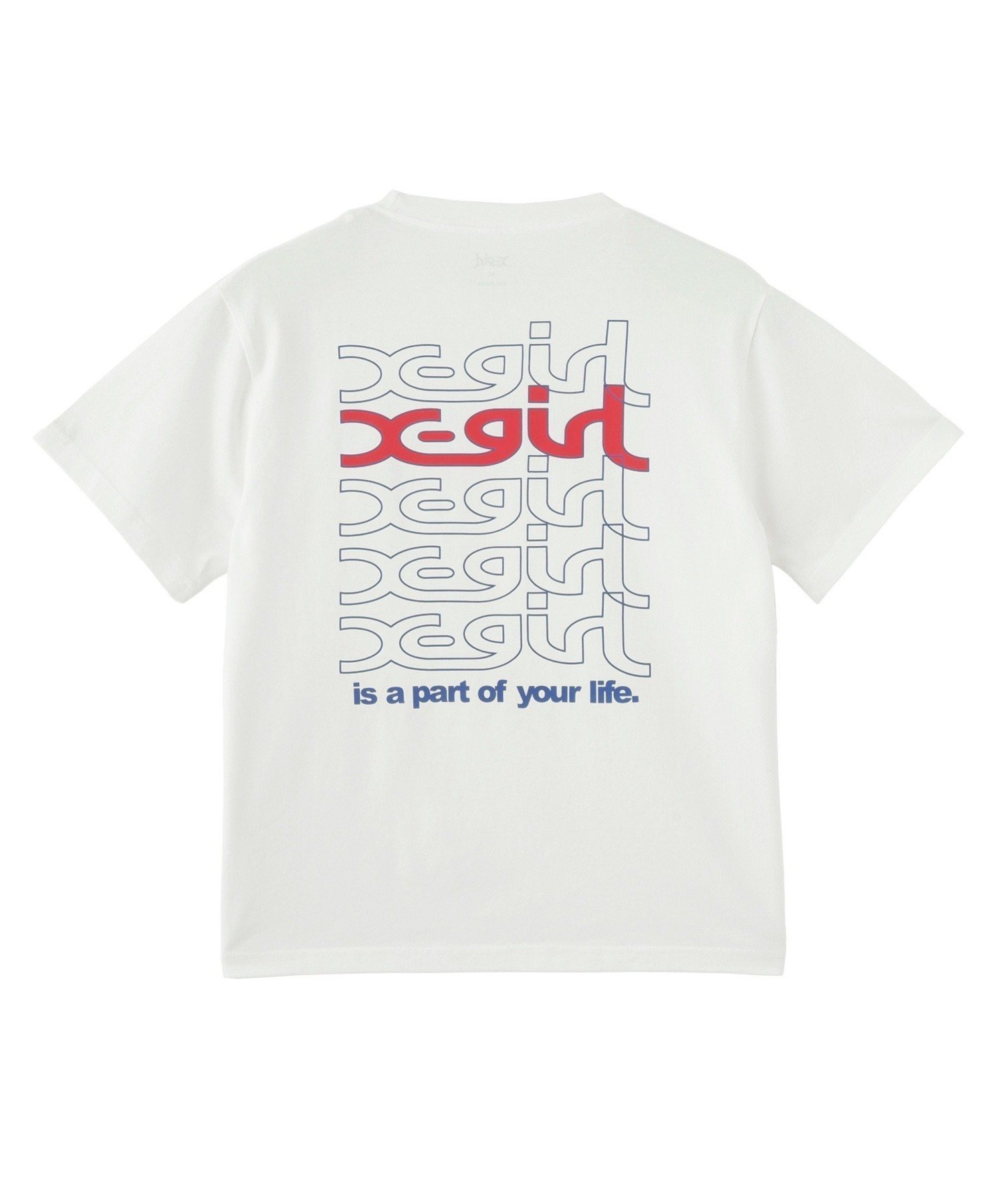 【エックスガール/X-girl】のREPEAT MILLS LOGO S/S TEE X-girl インテリア・キッズ・メンズ・レディースファッション・服の通販 founy(ファニー) 　ファッション　Fashion　レディースファッション　WOMEN　グラフィック　Graphic　デニム　Denim　プリント　Print　ベーシック　Basic　人気　Popularity　半袖　Short Sleeve　夏　Summer　定番　Standard　S/S・春夏　Ss・Spring/Summer　WHITE|ID: prp329100004552424 ipo3291000000032344803