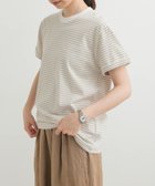 【アーバンリサーチ ドアーズ/URBAN RESEARCH DOORS】のGYMPHLEX SHORT-SLEEVE T-SHIRTS BEG STRIPE|ID: prp329100004552465 ipo3291000000033571323