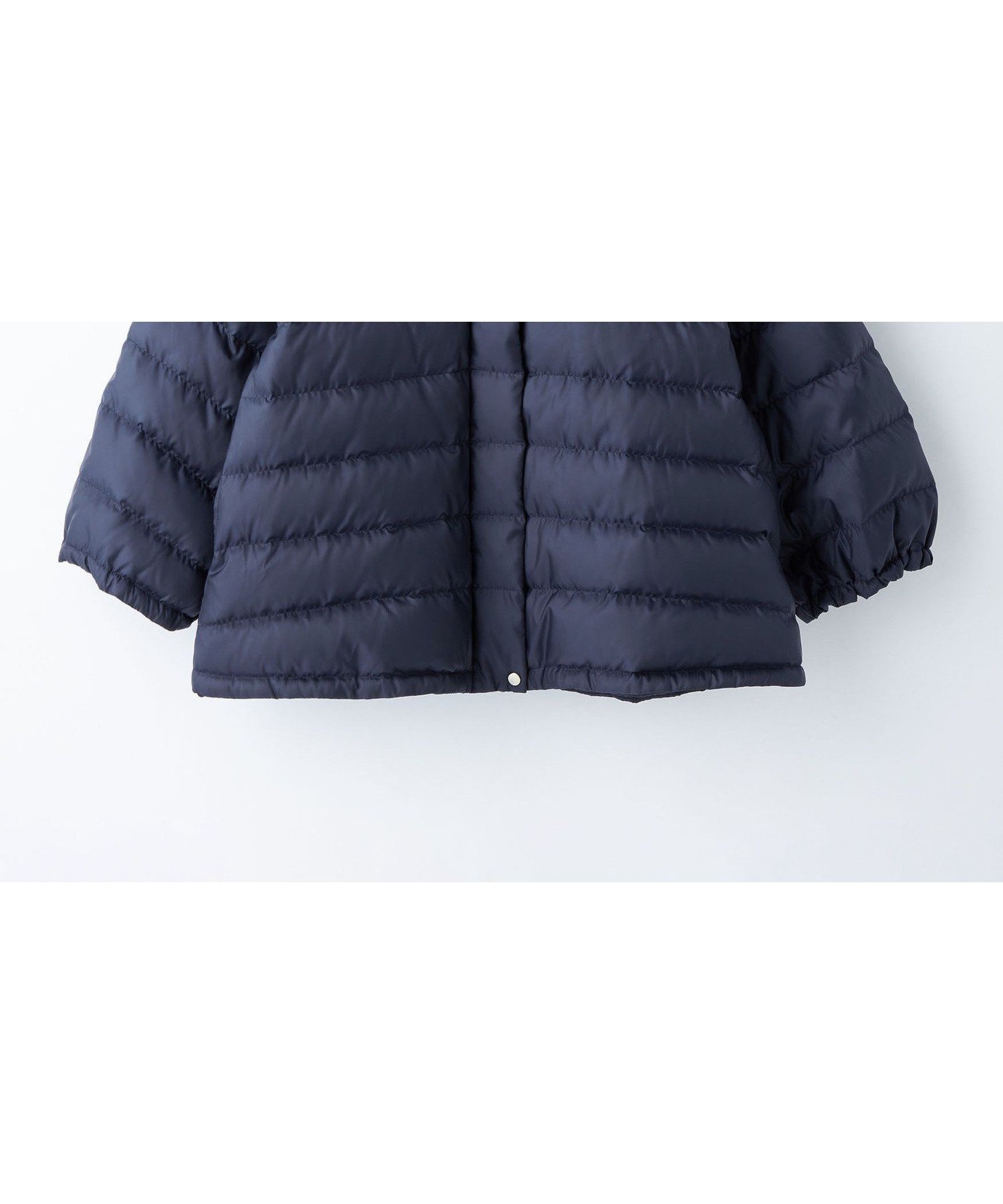 【その他のブランド/Other】のガールズ ショート ダウン ブルゾン 100cm-130cm インテリア・キッズ・メンズ・レディースファッション・服の通販 founy(ファニー) 　ファッション　Fashion　キッズファッション　Fashion for Kids　秋　Autumn　ショート　Short, Short Length　ダウン　Down, Puffer　ドローストリング　Drawstring, Pull Cord　フェイクファー　Faux Fur, Imitation Fur　ブルゾン　Blouson, Bomber Jacket　プリント　Print, Printed Pattern　冬　Winter / This Winter　2023年　2023　2023-2024秋冬・A/W　Autumn/Winter 2023–24 AW23–24　ギフト プレゼント　Gift / Present　NAVY|ID: prp329100004552475 ipo3291000000033432830