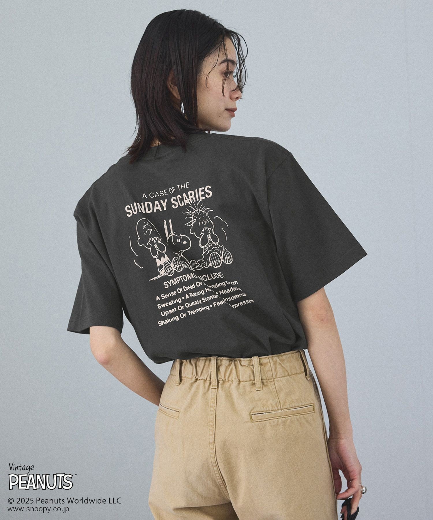 【サロン アダム エ ロペ/SALON adam et rope'】の【WEB限定】PEANUTS*SALON anniversary Tシャツ インテリア・キッズ・メンズ・レディースファッション・服の通販 founy(ファニー) 　ファッション　Fashion　レディースファッション　WOMEN　トップス・カットソー　Tops/Tshirt　シャツ/ブラウス　Shirts/Blouses　ロング / Tシャツ　T-Shirts　インナー　Inner　ヴィンテージ　Vintage　吸水　Water Absorption　ジャケット　Jacket　デニム　Denim　フィット　Fit　プリント　Print　ポケット　Pocket　ロング　Long　おすすめ　Recommend　ライトグレー(08)|ID: prp329100004552495 ipo3291000000032294071