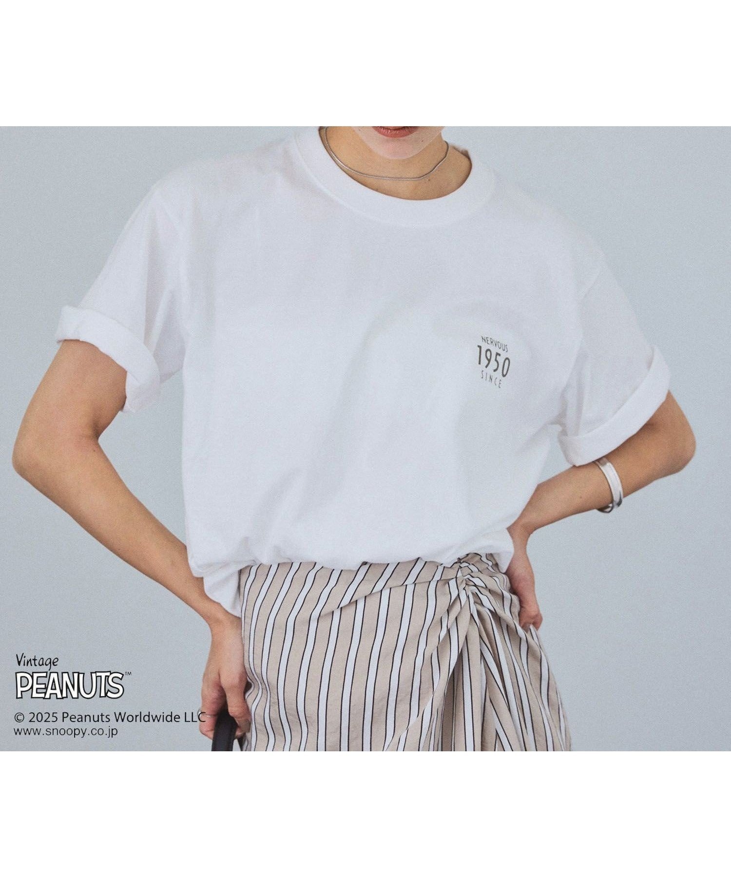 【サロン アダム エ ロペ/SALON adam et rope'】の【WEB限定】PEANUTS*SALON anniversary Tシャツ インテリア・キッズ・メンズ・レディースファッション・服の通販 founy(ファニー) 　ファッション　Fashion　レディースファッション　WOMEN　トップス・カットソー　Tops/Tshirt　シャツ/ブラウス　Shirts/Blouses　ロング / Tシャツ　T-Shirts　インナー　Inner　ヴィンテージ　Vintage　吸水　Water Absorption　ジャケット　Jacket　デニム　Denim　フィット　Fit　プリント　Print　ポケット　Pocket　ロング　Long　おすすめ　Recommend　ホワイト系(12)|ID: prp329100004552495 ipo3291000000032294074