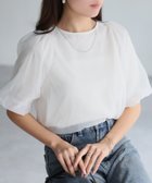 【リベリー/Riberry】のオーガンジー半袖ブラウス【フロッキードット/無地】 人気、トレンドファッション・服の通販 founy(ファニー) ファッション Fashion レディースファッション Fashion for Women トップス・カットソー Cut & Sew Tops シャツ・ブラウス・オフィスカジュアル Elegant Blouses & Button-Ups オーガンジー Organza Fabric カーゴパンツ Cargo Pants, Utility Pants 軽量 Lightweight, Ultra Light シアー Sheer, See-Through シンプル Simple, Minimal スリーブ Sleeve, Long Sleeve / Short Sleeve デニム Denim, Jeans Material トレンド Trend, Trending Now ドット Polka Dot, Dot Pattern フォーマル Formal, Dressy 半袖 Short Sleeve, Half Sleeve 無地 Plain, Solid Color エレガント 上品 Elegant thumbnail オフホワイト|ID: prp329100004552628 ipo3291000000033225836