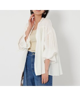 【ビューティ&ユース ユナイテッドアローズ/BEAUTY&YOUTH / UNITED ARROWS】の【WEB限定】コットンレーヨン シャーリングブラウスII -ウォッシャブル- 人気、トレンドファッション・服の通販 founy(ファニー) ファッション Fashion レディースファッション WOMEN トップス・カットソー Tops/Tshirt シャツ/ブラウス Shirts/Blouses インナー Inner ウォッシャブル Washable 春 Spring ギャザー Gather シャーリング Shirring ジャケット Jacket スラックス Slacks デニム Denim フェミニン Feminine フロント Front ボトム Bottom リラックス Relax S/S・春夏 Ss・Spring/Summer おすすめ Recommend 夏 Summer |ID:prp329100004552660