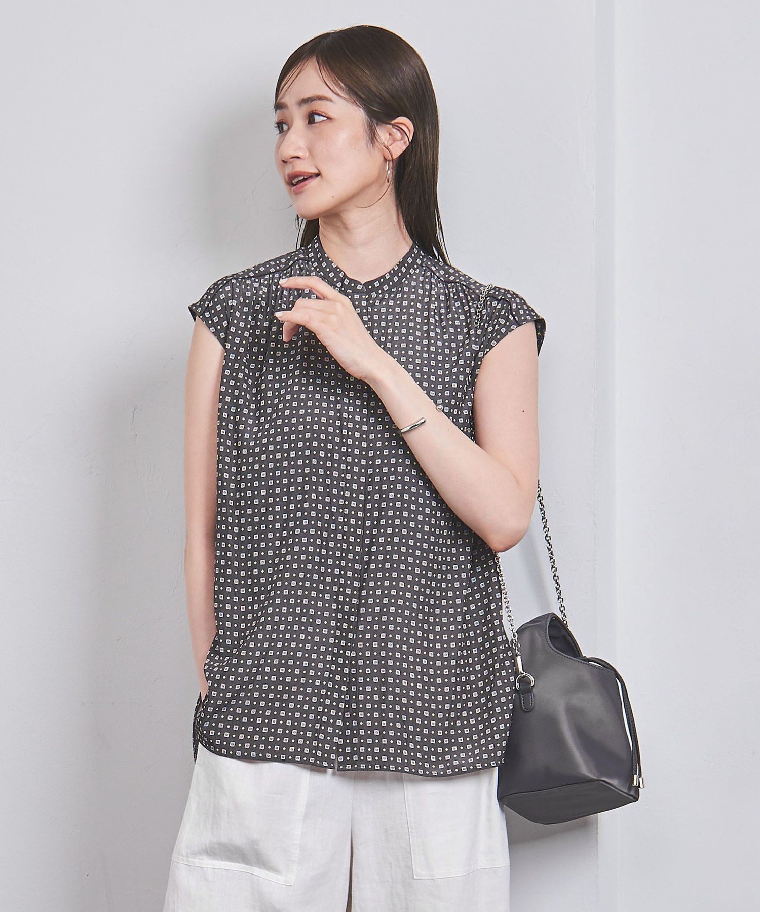 【その他のブランド/Other】のCOOL LIGHT フレンチスリーブ ブラウス インテリア・キッズ・メンズ・レディースファッション・服の通販 founy(ファニー) 　ファッション　Fashion　レディースファッション　WOMEN　トップス・カットソー　Tops/Tshirt　シャツ/ブラウス　Shirts/Blouses　イエロー　Yellow　オレンジ　Orange　ギャザー　Gather　スリーブ　Sleeve　フレンチ　French　プリント　Print　無地　Plain Color　おすすめ　Recommend　その他1|ID: prp329100004552718 ipo3291000000032251254