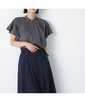 【ナチュラル ビューティー ベーシック/NATURAL BEAUTY BASIC】のフリルスリーブメタルポイントブラウス 人気、トレンドファッション・服の通販 founy(ファニー) ファッション Fashion レディースファッション Ladies' Fashion Online トップス・カットソー Tops/Tshirt シャツ/ブラウス Shirts/Blouses ジョーゼット Georgette スリーブ Sleeve フリル Frills エレガント 上品 Elegant 夏 Summer |ID:prp329100004552731