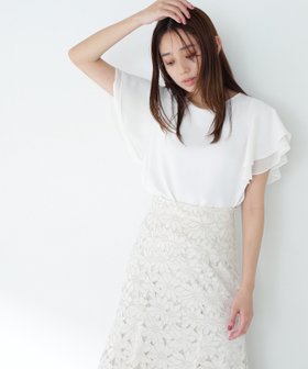 【ナチュラル ビューティー ベーシック/NATURAL BEAUTY BASIC】のシアーレイヤードフレアブラウス 人気、トレンドファッション・服の通販 founy(ファニー) ファッション Fashion レディースファッション Fashion for Women トップス・カットソー Cut & Sew Tops シャツ・ブラウス・オフィスカジュアル Elegant Blouses & Button-Ups インナー Innerwear シアー Sheer, See-Through スリーブ Sleeve, Long Sleeve / Short Sleeve フリル Frill, Ruffle プレーン Plain, Simple 夏 Summer |ID:prp329100004552733