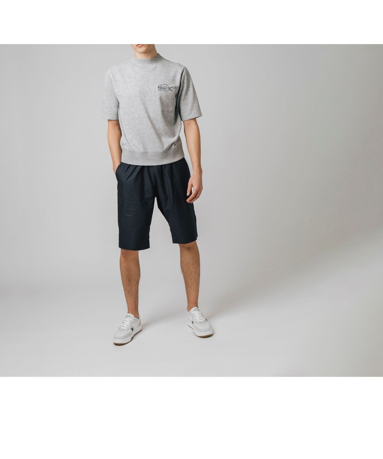 【ラコステ/LACOSTE / MEN】のオーバーサイズクロックエンブレムスウェットTシャツ トレーナー インテリア・キッズ・メンズ・レディースファッション・服の通販 founy(ファニー) 　ファッション　Fashion　メンズファッション　Fashion for Men　スウェット / スエット　Sweatshirt, Sweatwear　トレーナー　Sweatshirt, Trainer　夏　Summer　定番　Standard, Basic Item　春　Spring　S/S・春夏　SS, Spring/Summer, Warm Season　ヘザ-グレー|ID: prp329100004552744 ipo3291000000033509157