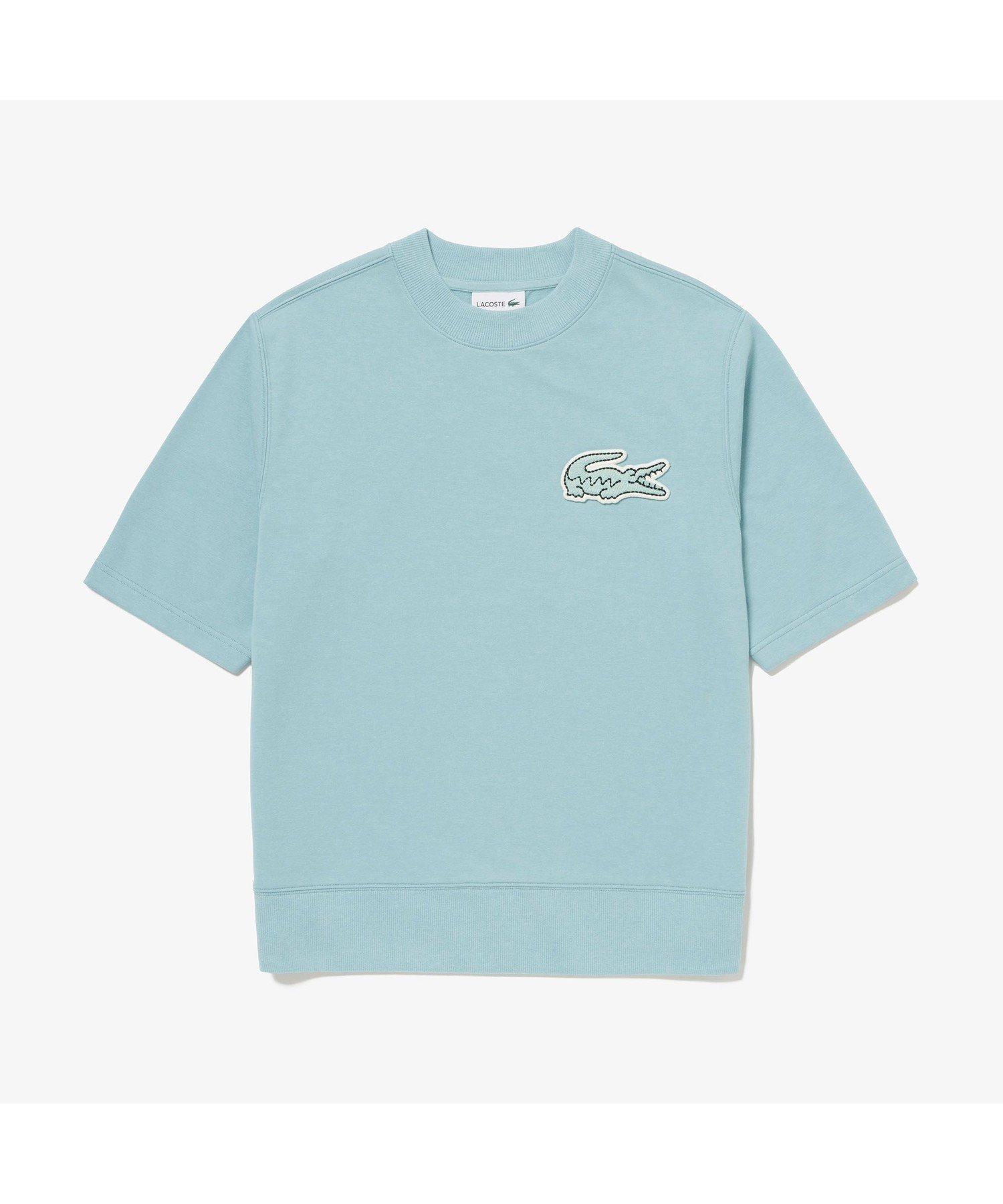 【ラコステ/LACOSTE / MEN】のオーバーサイズクロックエンブレムスウェットTシャツ トレーナー インテリア・キッズ・メンズ・レディースファッション・服の通販 founy(ファニー) 　ファッション　Fashion　メンズファッション　Fashion for Men　スウェット / スエット　Sweatshirt, Sweatwear　トレーナー　Sweatshirt, Trainer　夏　Summer　定番　Standard, Basic Item　春　Spring　S/S・春夏　SS, Spring/Summer, Warm Season　ライトブルー|ID: prp329100004552744 ipo3291000000033509159