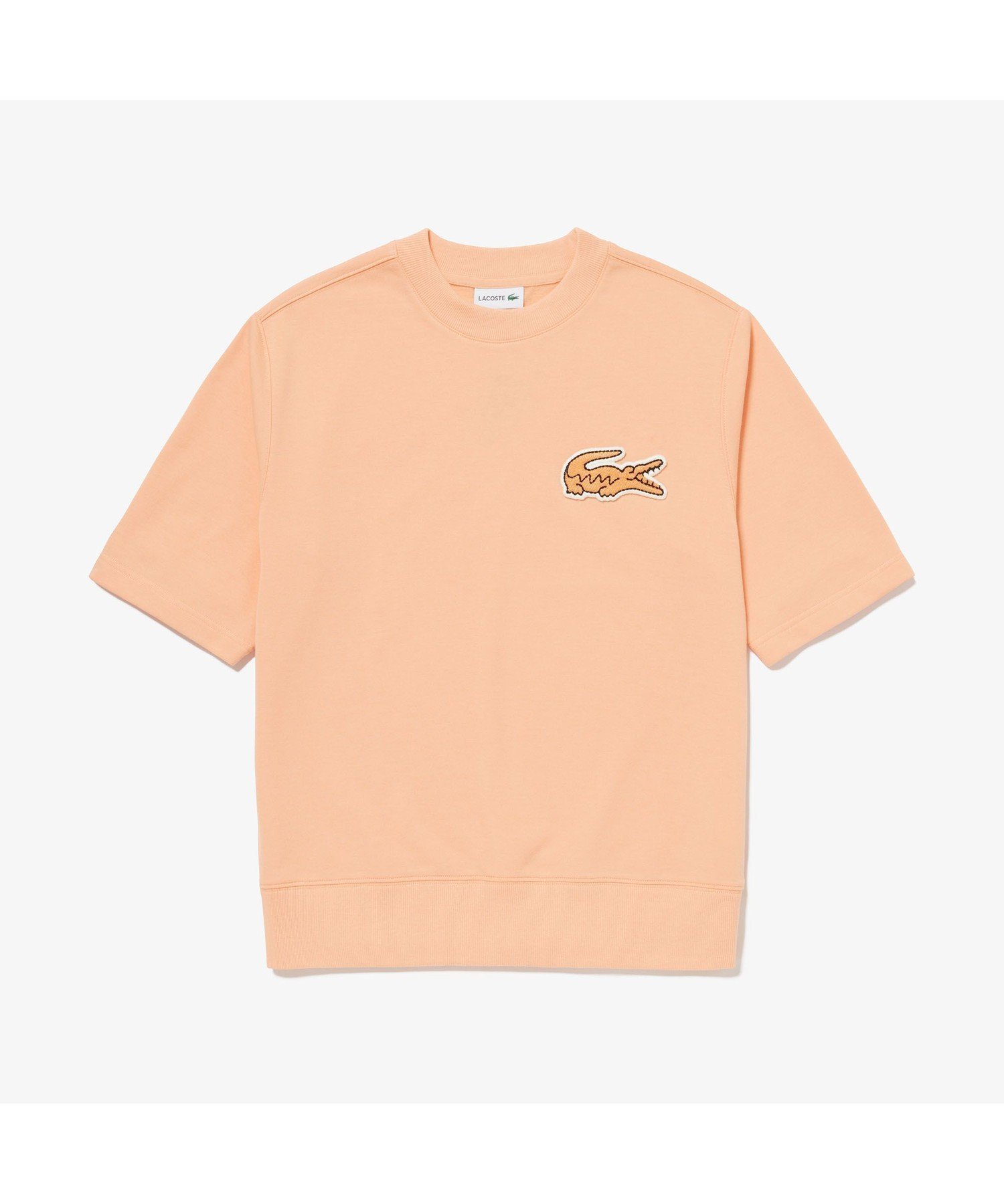 【ラコステ/LACOSTE / MEN】のオーバーサイズクロックエンブレムスウェットTシャツ トレーナー インテリア・キッズ・メンズ・レディースファッション・服の通販 founy(ファニー) 　ファッション　Fashion　メンズファッション　Fashion for Men　スウェット / スエット　Sweatshirt, Sweatwear　トレーナー　Sweatshirt, Trainer　夏　Summer　定番　Standard, Basic Item　春　Spring　S/S・春夏　SS, Spring/Summer, Warm Season　シャーベット|ID: prp329100004552744 ipo3291000000033509162
