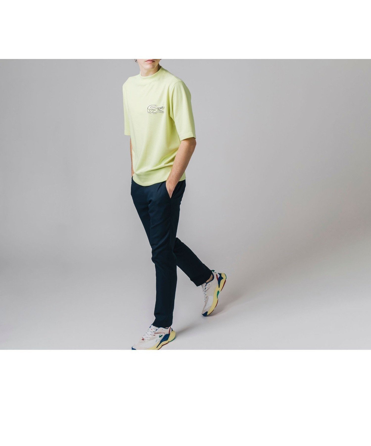 【ラコステ/LACOSTE / MEN】のオーバーサイズクロックエンブレムスウェットTシャツ トレーナー インテリア・キッズ・メンズ・レディースファッション・服の通販 founy(ファニー) 　ファッション　Fashion　メンズファッション　Fashion for Men　スウェット / スエット　Sweatshirt, Sweatwear　トレーナー　Sweatshirt, Trainer　夏　Summer　定番　Standard, Basic Item　春　Spring　S/S・春夏　SS, Spring/Summer, Warm Season　ライトイエロー|ID: prp329100004552744 ipo3291000000033509167