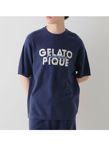 【ジェラートピケ オム/GELATO PIQUE HOMME / MEN】の【HOMME】スムーズィーliteロゴセットアップ インテリア・キッズ・メンズ・レディースファッション・服の通販 founy(ファニー) 　ファッション　Fashion　メンズファッション　Fashion for Men　セットアップ　Matching Sets　おすすめ　Recommended / Our Picks　なめらか　Smooth, Silky Texture　ギフト プレゼント　Gift / Present　セットアップ　Set-Up, Coordinated Outfit　ハーフ　Half, Half-Length　ベーシック　Basic, Essential　ボーダー　Border, Stripe　夏　Summer　春　Spring　S/S・春夏　SS, Spring/Summer, Warm Season　軽量　Lightweight, Ultra Light　NVY[089]|ID: prp329100004552771 ipo3291000000032691569