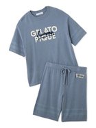 【ジェラートピケ オム/GELATO PIQUE HOMME / MEN】の【HOMME】スムーズィーliteロゴセットアップ BLU[086]|ID: prp329100004552771 ipo3291000000033224651