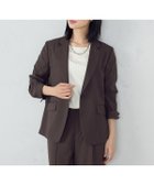 【コムサイズム/COMME CA ISM】の【UVカット・吸汗速乾・接触冷感】kireri ストレッチドライツイル ジャケット 人気、トレンドファッション・服の通販 founy(ファニー) ファッション Fashion レディースファッション WOMEN アウター Coat Outerwear ジャケット Jackets おすすめ Recommend ジャケット Jacket ストレート Straight スリット Slit セットアップ Set Up リラックス Relax 夏 Summer thumbnail ダークブラウン|ID: prp329100004552832 ipo3291000000032361909