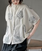 【アールピーエス/rps】のサガラ刺繍バンドカラードルマンブラウス アイボリー2|ID: prp329100004552879 ipo3291000000032743750