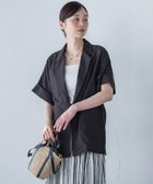【ロートレ アモン/LAUTRE AMONT】の【WEB限定】シアースラブジャケット≪手洗い可能≫ 人気、トレンドファッション・服の通販 founy(ファニー) ファッション Fashion レディースファッション Fashion for Women アウター Coat / Outerwear Collection レディースジャケット・軽アウター Jackets ノースリーブ Sleeveless, No-Sleeve ベーシック Basic, Essential エレガント 上品 Elegant 半袖 Short Sleeve, Half Sleeve 夏 Summer ビジネス 仕事 通勤 Business / Work / Commuting thumbnail ブラック|ID: prp329100004552899 ipo3291000000032713324