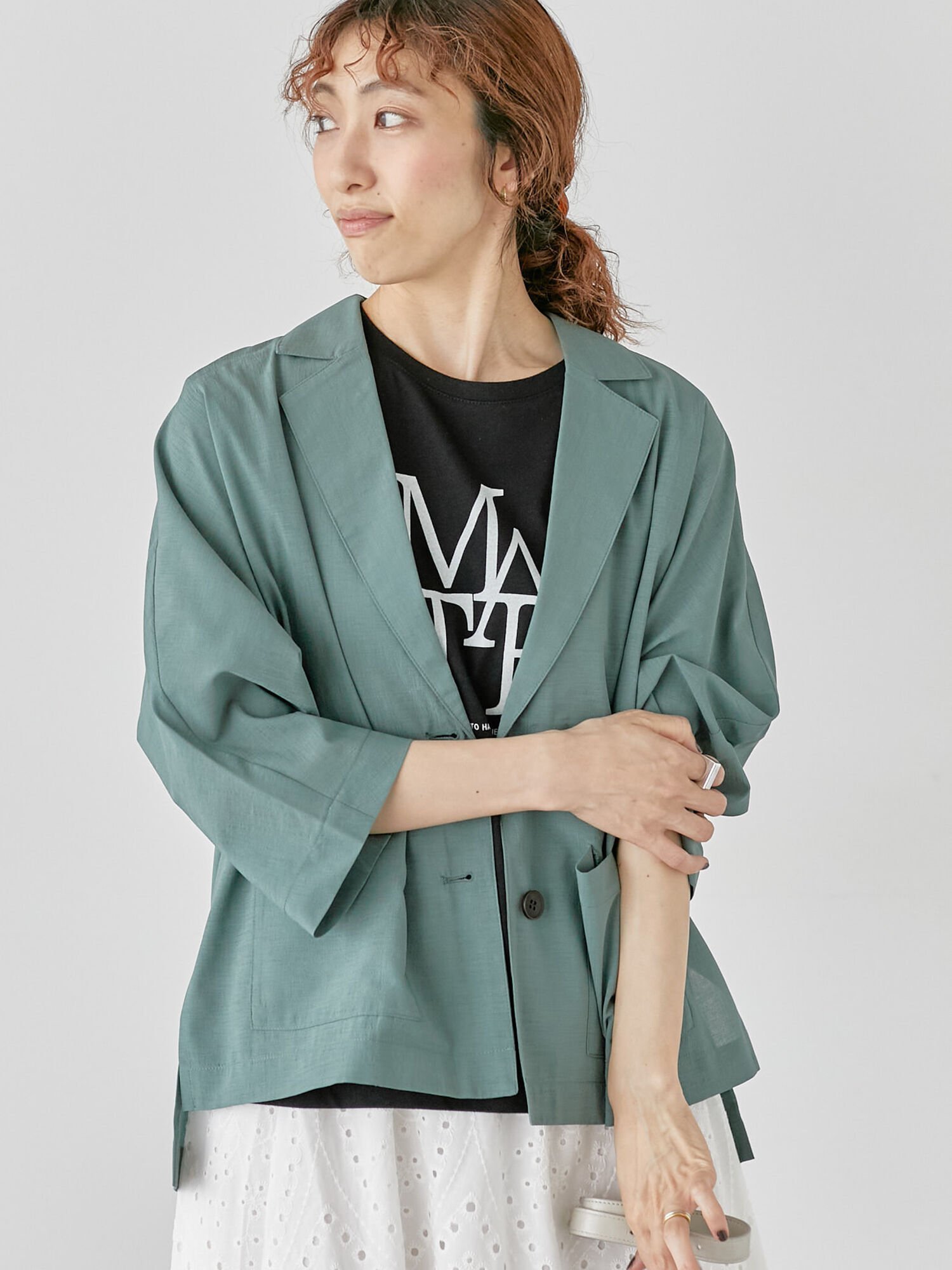 【テチチ/Te chichi】のシアードルマンジャケット インテリア・キッズ・メンズ・レディースファッション・服の通販 founy(ファニー) 　ファッション　Fashion　レディースファッション　WOMEN　アウター　Coat Outerwear　ジャケット　Jackets　シアー　Sheer　ジャケット　Jacket　カーキ|ID: prp329100004552953 ipo3291000000032368239