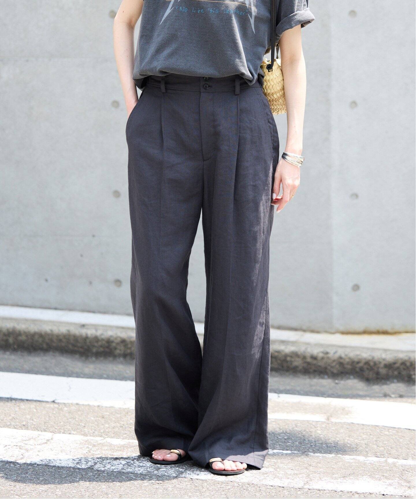 【スローブ イエナ/SLOBE IENA】の《追加》リネン混イージースラックス 人気、トレンドファッション・服の通販 founy(ファニー) 　ファッション　Fashion　レディースファッション　Fashion for Women　2025年　2025　2025春夏・S/S　Spring/Summer 2025 SS25　リネン　Linen, Linen Fabric　 other-1|ID: prp329100004552978 ipo3291000000033018641