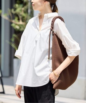 【スローブ イエナ/SLOBE IENA】のオーバーサイズスキッパーシャツ 人気、トレンドファッション・服の通販 founy(ファニー) ファッション Fashion レディースファッション Fashion for Women トップス・カットソー Cut & Sew Tops シャツ・ブラウス・オフィスカジュアル Elegant Blouses & Button-Ups 2025年 2025 2025春夏・S/S Spring/Summer 2025 SS25 おすすめ Recommended / Our Picks スキッパー Skipper, Open Collar ロング Long, Long-Length |ID:prp329100004553015