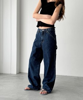 【キャナルジーン/CANAL JEAN】のEl mar ペインターデニムパンツ 人気、トレンドファッション・服の通販 founy(ファニー) ファッション Fashion レディースファッション Fashion for Women パンツ Pants & Trousers デニムパンツ・ジーンズ・美脚デニム Denim Jeans & Pants おすすめ Recommended / Our Picks シンプル Simple, Minimal ストレッチ Stretch, Stretchy Fabric タンク Tank Top, Sleeveless Top ポケット Pocket, Pocket Detail |ID:prp329100004553046