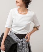 【ノーリーズ/NOLLEY'S】の【WEB限定】コンパクトベアテレコスクエア5分袖プルオーバーカットソー ホワイト|ID: prp329100004553051 ipo3291000000032737721