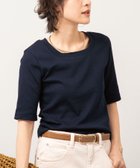 【ノーリーズ/NOLLEY'S】の【WEB限定】コンパクトベアテレコスクエア5分袖プルオーバーカットソー ネイビー|ID: prp329100004553051 ipo3291000000032737723