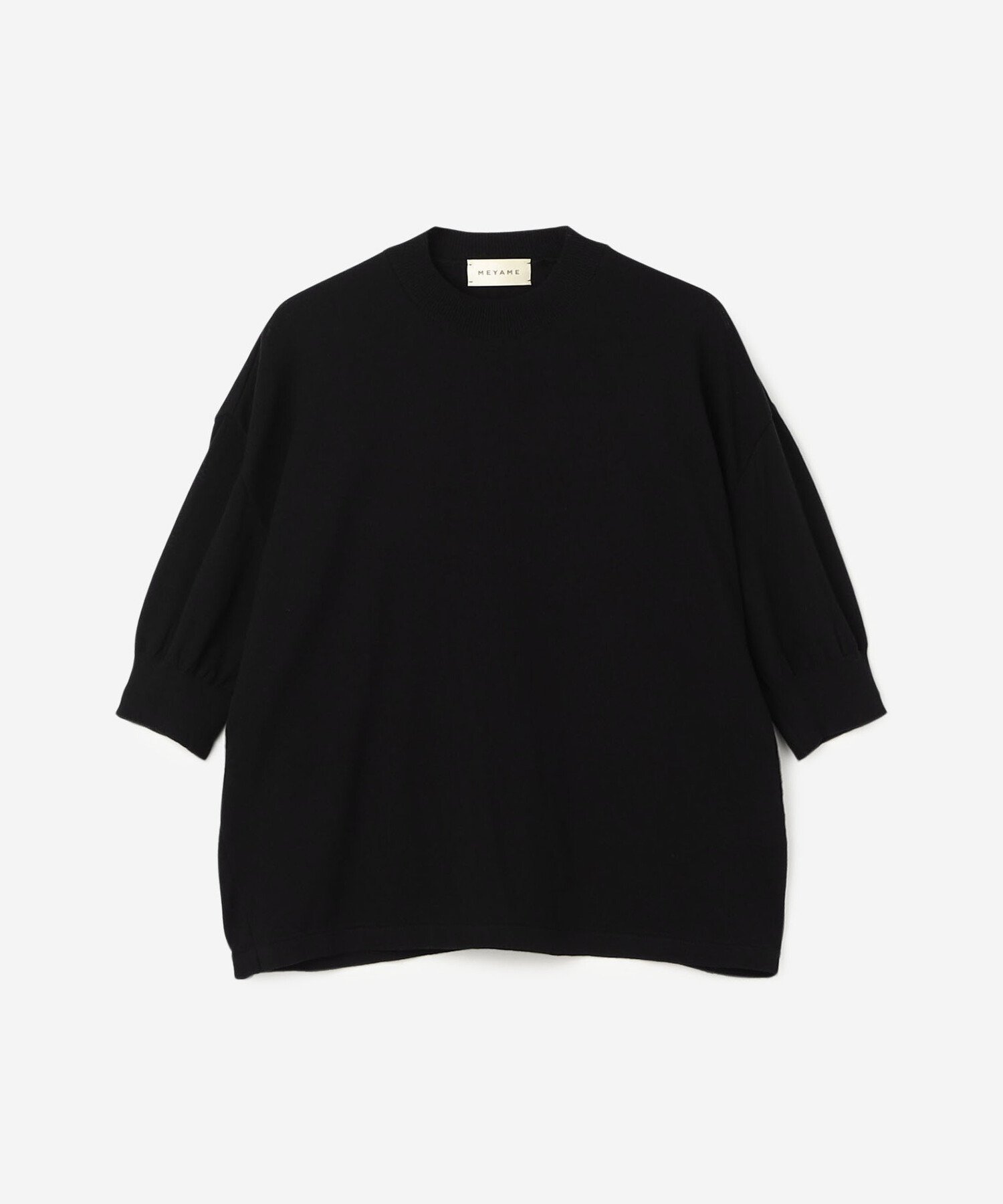 【ビショップ/Bshop】の別注 コットンニット半袖Tシャツ WOMEN インテリア・キッズ・メンズ・レディースファッション・服の通販 founy(ファニー) 　ファッション　Fashion　レディースファッション　Fashion for Women　トップス・カットソー　Cut & Sew Tops　ニット　Knit Tops & Sweaters　シャツ・ブラウス・オフィスカジュアル　Elegant Blouses & Button-Ups　ロングTシャツ・Tシャツ　Longline T-Shirts & Tees　コンパクト　Compact, Small Size　シンプル　Simple, Minimal　バランス　Balance, Style Balance　フィット　Fit, Slim Fit　別注　Limited Edition, Custom Order　半袖　Short Sleeve, Half Sleeve　BLACK|ID: prp329100004553090 ipo3291000000032753632