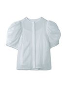 【フレイ アイディー/FRAY I.D】のタックパフボリュームスリーブブラウス 人気、トレンドファッション・服の通販 founy(ファニー) ファッション Fashion レディースファッション Fashion for Women トップス・カットソー Cut & Sew Tops シャツ・ブラウス・オフィスカジュアル Elegant Blouses & Button-Ups ボリューム袖・フリルスリーブブラウス Voluminous & Ruffle Sleeves / Puffy Sleeve Tops インナー Innerwear オーガンジー Organza Fabric ギャザー Gathered, Ruffled シアー Sheer, See-Through スリーブ Sleeve, Long Sleeve / Short Sleeve デニム Denim, Jeans Material リボン Ribbon, Bow エレガント 上品 Elegant thumbnail LBLU[081]|ID: prp329100004554095 ipo3291000000033347745
