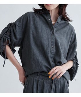 【インディヴィ/INDIVI】の【セットアップ可能】シャーリングスリーブダンガリーシャツ 人気、トレンドファッション・服の通販 founy(ファニー) ファッション Fashion レディースファッション WOMEN トップス・カットソー Tops/Tshirt シャツ/ブラウス Shirts/Blouses キャミソール Camisole シャーリング Shirring シンプル Simple セットアップ Set Up タンク Tank ダンガリー Dungarees デニム Denim トレンド Trend リラックス Relax |ID:prp329100004554097