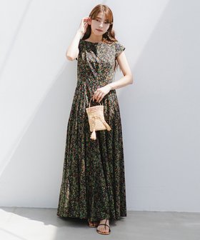 【デミルクス ビームス/Demi-Luxe BEAMS】の【別注】MARIHA / 月の夢 プリント ワンピース 人気、トレンドファッション・服の通販 founy(ファニー) ファッション Fashion レディースファッション WOMEN ワンピース Dress インド India エレガント 上品 Elegant コンパクト Compact スリーブ Sleeve デコルテ Decolletage ドレス Dress 定番 Standard ネップ Nep Yarn フィット Fit フレア Flare フレンチ French プリント Print 別注 Special Order 夏 Summer |ID:prp329100004554114