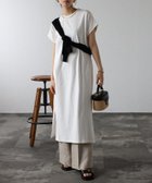 【その他のブランド/Other】のmitis/プチハイネックフレンチスリーブTシャツワンピース 人気、トレンドファッション・服の通販 founy(ファニー) ファッション Fashion レディースファッション Ladies' Fashion Online ワンピース Dress シャツワンピース Shirt Dresses スカーフ Scarf スリット Slit ネックレス Necklace ベスト Vest thumbnail ホワイト|ID: prp329100004554138 ipo3291000000032621814