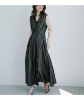 【アニュアンス/anuans】のノースリーブトレンチディティールワンピース 人気、トレンドファッション・服の通販 founy(ファニー) ファッション Fashion レディースファッション Ladies' Fashion Online ワンピース Dress カシュクール Cachecoeur デニム Denim ノースリーブ No Sleeve 夏 Summer |ID:prp329100004554181