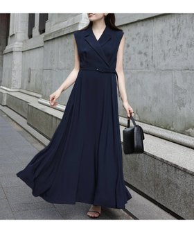 【アニュアンス/anuans】のダブルサテンテーラードフレアワンピース 人気、トレンドファッション・服の通販 founy(ファニー) ファッション Fashion レディースファッション WOMEN ワンピース Dress インナー Inner エアリー Airy 春 Spring サテン Satin シンプル Simple ストレッチ Stretch とろみ Thickness ダブル Double トレンド Trend ドレープ Drape フェミニン Feminine フレア Flare マニッシュ Mannish エレガント 上品 Elegant |ID:prp329100004554185