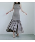 【アニュアンス/anuans】のカスケードニットドッキングワンピース GREY BEIGE|ID:prp329100004554189