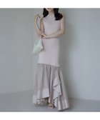 【アニュアンス/anuans】のカスケードニットドッキングワンピース PINK BEIGE|ID:prp329100004554189