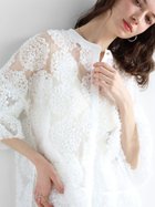 【ヴァン/Vin】のサークルフラワーチュールブラウス 人気、トレンドファッション・服の通販 founy(ファニー) ファッション Fashion レディースファッション Fashion for Women トップス・カットソー Cut & Sew Tops シャツ・ブラウス・オフィスカジュアル Elegant Blouses & Button-Ups おすすめ Recommended / Our Picks スリーブ Sleeve, Long Sleeve / Short Sleeve セットアップ Set-Up, Coordinated Outfit チュール Tulip, Tulip Motif フェミニン Feminine, Girly フラワー Flower, Floral ボトム Bottoms, Lower Wear thumbnail ホワイト|ID: prp329100004554228 ipo3291000000033550688
