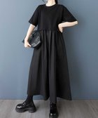 【スピーガ/SPIGA】の半袖ギャザードッキングワンピース 人気、トレンドファッション・服の通販 founy(ファニー) ファッション Fashion レディースファッション Ladies' Fashion Online ワンピース Dress カットソー Cut And Sew キャップ Cap ギャザー Gather コンビ Combination ジャケット Jacket スニーカー Sneakers スポーティ Sporty チェーン Chain バランス Balance バングル Bangle ベスト Vest ボトム Bottom 半袖 Short Sleeve おすすめ Recommend 夏 Summer thumbnail クロ|ID: prp329100004554259 ipo3291000000032551960