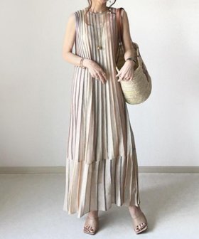 【スピーガ/SPIGA】のレインボー裾変形プリーツロングワンピース 人気、トレンドファッション・服の通販 founy(ファニー) ファッション Fashion レディースファッション Fashion for Women ワンピース Dresses カーディガン Cardigan, Knitwear 切替 Switching, Contrast Panel サンダル Sandals, Summer Shoes ストライプ Stripe, Striped Pattern フィット Fit, Slim Fit フェミニン Feminine, Girly フラット Flat, Flat Shoes プリーツ Pleats, Pleated マキシ Maxi, Full Length リゾート Resort, Vacation Style リラックス Relax, Relaxed Fit ロング Long, Long-Length おすすめ Recommended / Our Picks 夏 Summer エレガント 上品 Elegant |ID:prp329100004554262
