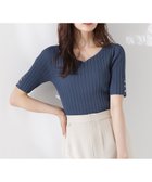 【プロポーション ボディドレッシング/PROPORTION BODY DRESSING】のハートネック半袖リブニット ディープグリーン|ID: prp329100004554386 ipo3291000000032750696